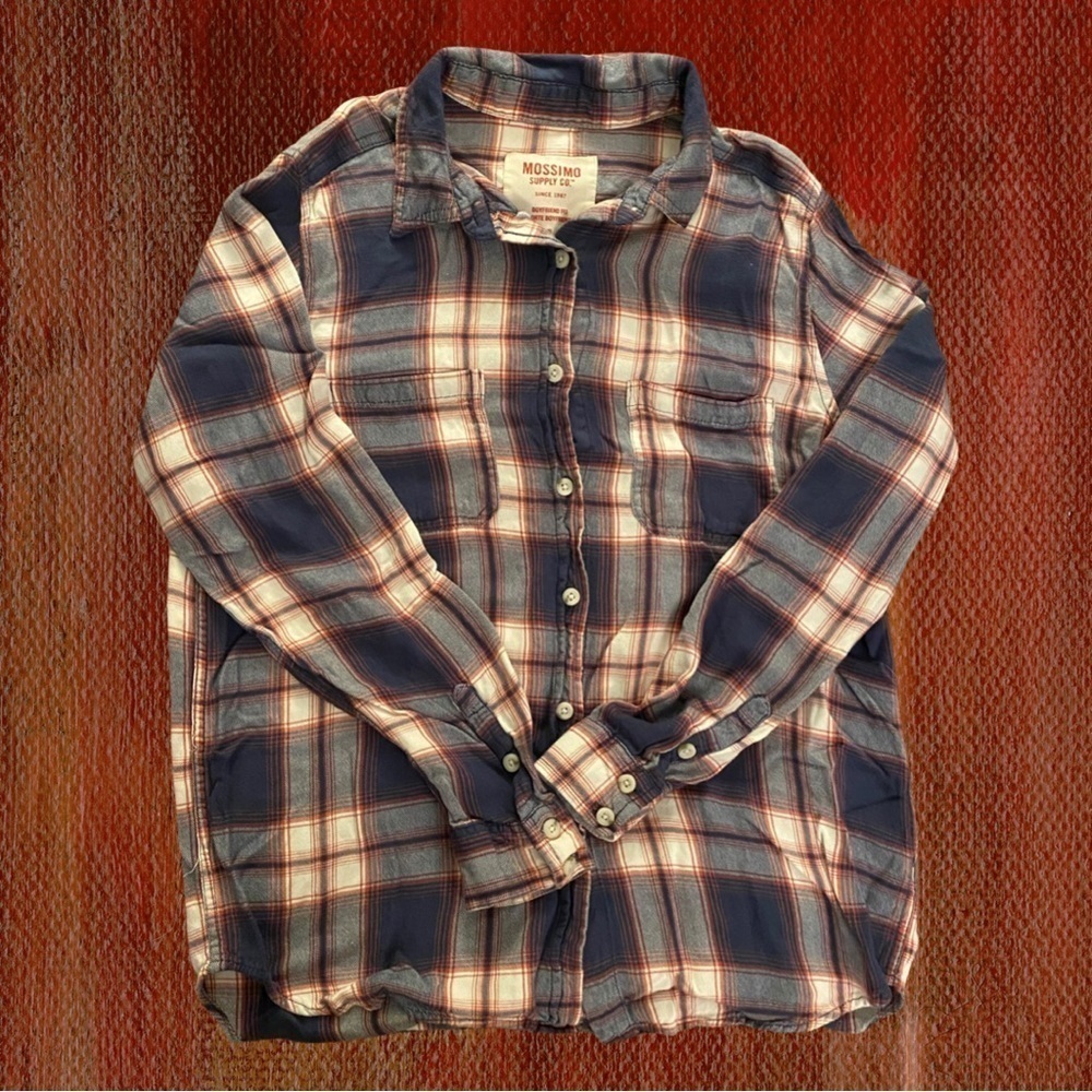 MOSSIMO SUPPLY CO Women’s Button Up Flannel Shirt
